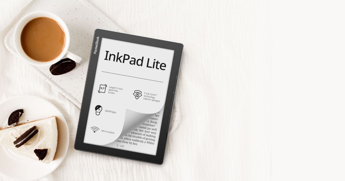 Új PocketBook InkPad Lite: a nagy képernyő kényelme megfizethető áron